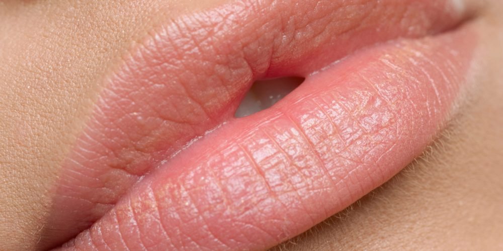Beautiful natural lips