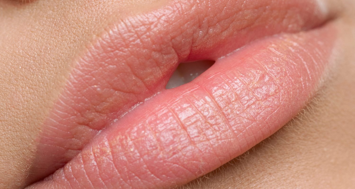 Beautiful natural lips
